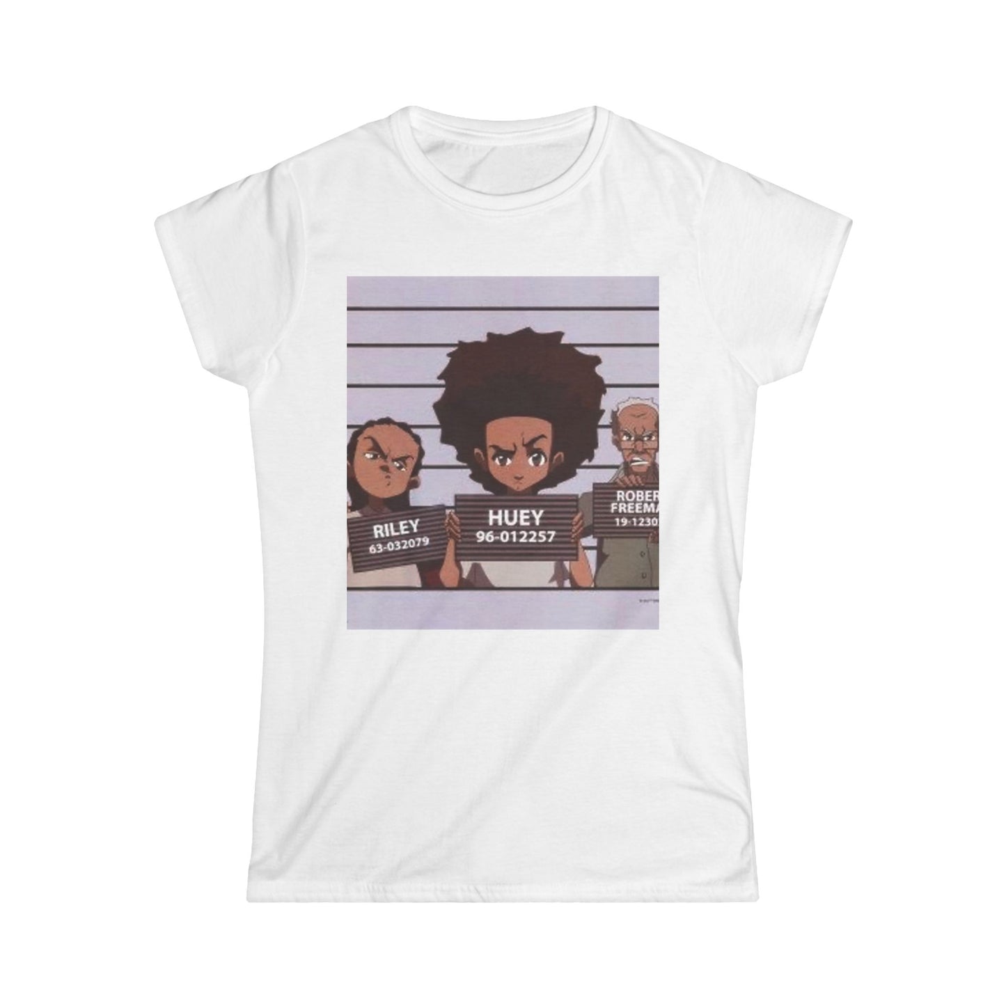 Huey Mugshot Graphic Tee — The Boondocks Crew Women’s T-Shirt